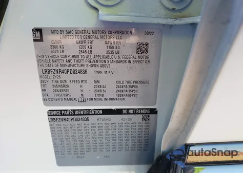 2023 Buick Envision Essence Fwd from USA, damaged, VIN LRBFZNR40PD024836